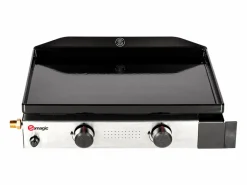 Discount Somagic Plancha de gas SOLIA 200 2 quemadores 4,25kW - Negro