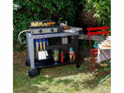 Discount Somagic Plancha de gas SOLIA 200 2 quemadores 4,25kW - Negro