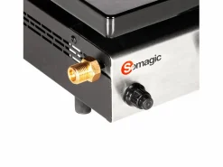 Discount Somagic Plancha de gas SOLIA 200 2 quemadores 4,25kW - Negro