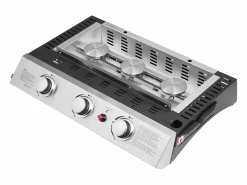 Happy Garden Plancha de gas SÉVILLE 3 quemadores 7,5kW - Negro