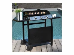 Plancha de gas SÉVILLE 3 quemadores 7,5kW + carrito Plancha Cocina