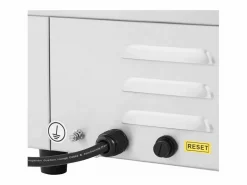 Helloshop26 Plancha eléctrica profesional de acero inoxidable para uso en restauración 1 quemador 55 x 40 cm (3000 vatios 550 x 400 mm lisa) 14_0004070