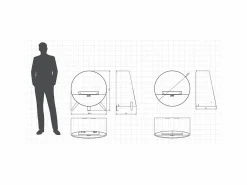 Planika - Chimenea de bioetanol de pared y suelo sin ventilación BEV, con burbujas, control remoto, de acero, para pared y suelo Negro