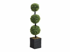 Discount Planta, árbol, arbusto artificial Boj 3 bolas - Alt. 90 x D. 18 cm - -PILANA Planta Artificial