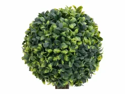 Plantas de Boj Artificiales 2 piezas con Macetas Bola 56 cm