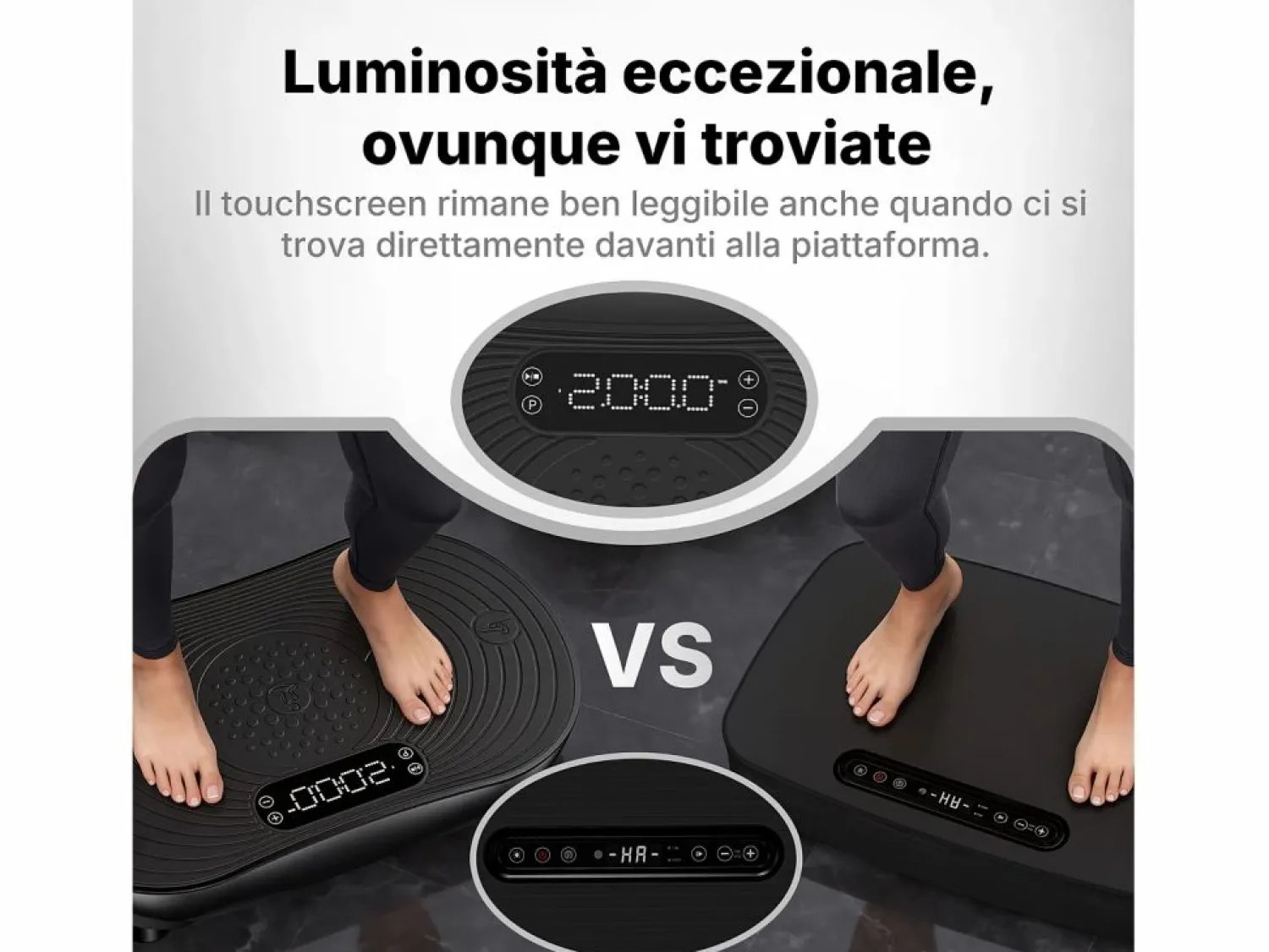 MERACH Plataforma vibratoria , 99 niveles, Bluetooth, control remoto, LED con pantalla táctil, altavoz integrado, modo dual, Baixo Ruído, Máx 158kg