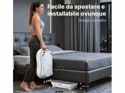 Outlet Plataforma vibratoria , 99 niveles, Bluetooth, control remoto, LED con pantalla táctil, altavoz integrado, modo dual, Baixo Ruído, Máx 158kg Aparato De Musculación