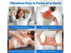 MERACH Plataforma vibratoria 10 velocidades con mando a distancia y pantalla LED, entrenamiento completo, fitness silencioso, , 150KG MÁX