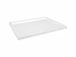 Sale Plato de ducha con puntos ABS 80x100x4 cm ES542872 Blanco