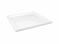 Best Plato de ducha cuadrado de ABS negro 90x90 cm ES743580 Blanco