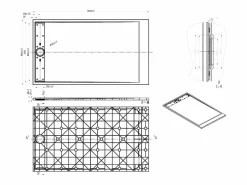 Shower & Design Plato de ducha de resina – – 160 x 90 cm – LYROSA