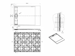 Shower & Design Plato de ducha de superficie, color , con sifón, Ancho 120 x Prof. 90 cm, LYROSA