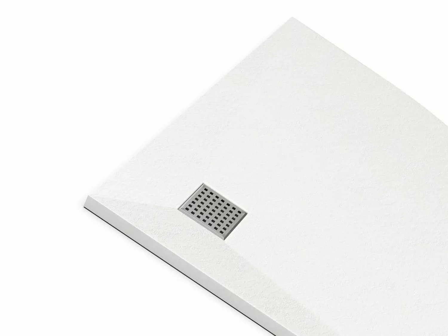Sale Plato de ducha extraplano para sobreponer o encastrar recortable de resina SMC en cuarto círculo con sifón - - 90 x 90 cm - SYFORSA Plato De Ducha