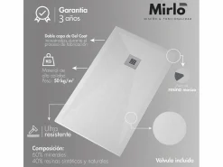 Best STANO Plato de ducha pizarra ARCO 90x140 cm rejilla inox Crema