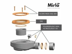 Hot Plato de ducha pizarra PURE 70x150 cm rejilla inox Plato De Ducha