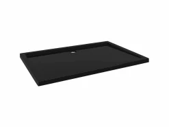 Hot Plato de ducha rectangular ABS 80x120 cm ES431656 Negro