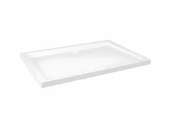 Sale Plato de ducha rectangular ABS 80x110 cm ES224230 Blanco