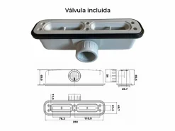 STANO Plato de ducha resina COVER CREMA 80x120cm