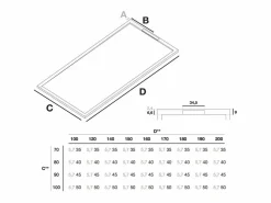 Plato de ducha resina COVER CREMA 70x140cm Plato De Ducha
