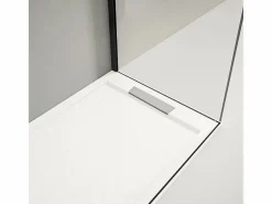 MIRLO Plato de ducha resina LUX 80x150cm rejilla inox
