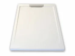 MIRLO Plato de ducha resina LUX 80x150cm rejilla inox