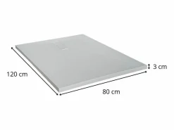 Plato de ducha SOMA extraplano efecto piedra 120x80