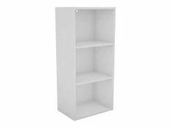 Clearance Plea salón 1 armario 3 puertas y 1 estantería 3 niveles 184x42x29 cm Blanco