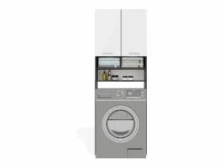 TOPESHOP POLA - Mueble de baño sobre la lavadora - Antracita / Blanco
