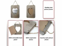 New MCW Portarretratos de aspecto desgastado Kranj Gris