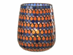 Clearance Portavelas de vidrio en forma de gota 17x17x21 cm Portavelas Y Vela