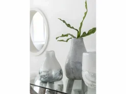 J-Line Portavelas scavo cristal Alt. 22 cm