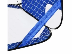 Discount Portería de fútbol desplegable, 2 piezas, portátil y plegable, con bolsa de transporte, (123 x 80 x 80 cm) Azul