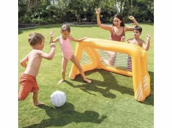 Intex Portería de fútbol hinchable 58507 juguete piscina waterpolo Amarillo