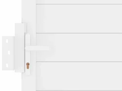 Best EXPERTLAND Portón corredero aluminio Ancho 374 x Alt. 180 cm NAZARIO Blanco