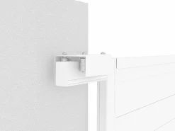 Best EXPERTLAND Portón corredero aluminio Ancho 374 x Alt. 180 cm NAZARIO Blanco