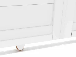 Best EXPERTLAND Portón corredero aluminio Ancho 374 x Alt. 180 cm NAZARIO Blanco