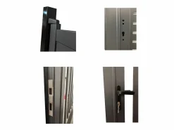 EXPERTLAND Portón de aluminio Ancho 300 x Alt. 164 cm antracita LABRIT II