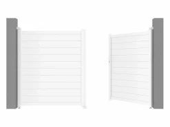 Clearance Portón de aluminio Ancho 305 x Alt. 181 cm NAZARIO Portón