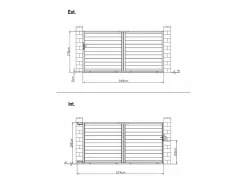 EXPERTLAND Portón eléctrico corredero de aluminio Ancho 374 x Alt. 180 cm NAZARIO Blanco