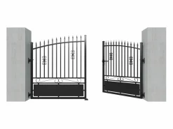 New Portón eléctrico de aluminio - Ancho 317 x Alt. 183 cm NERBIS Portón