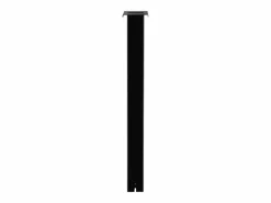 New Poste de Buzón SucceBuy, 109,4 x 30 x 15 cm, Soporte de Buzón Empotrado Acero Revestimiento en Polvo, con Placa Universal Negro