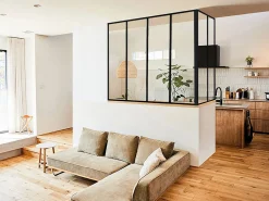 Outlet Vente-unique Poste esquinero para marquesina de aluminio lacado en polvo de 130 cm BAYVIEW Negro