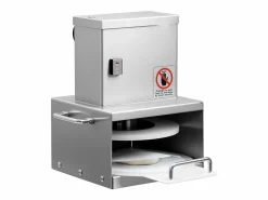 Discount Prensa para Masa SucceBuy Eléctrica, Placa 15 cm, Prensa para Pizza de Acero Inoxidable, Formadora de Pizza Comercial de Grosor Ajustable, para Cafés Plateado
