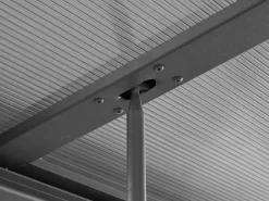 Best Pérgola adosada con techo corredizo - 18 m² - antracita - IZEDA Pérgola