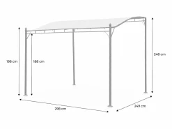 Sweeek Pérgola adosada de acero, 3x2.5m
