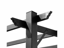 DripeX Pérgola autoportante 3 × 4 x 2.23 m - techo retráctil - lona marrón - estructura de aluminio -