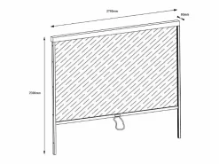 Hot EXPERTLAND Pérgola bioclimática aluminio 15m² cortina retráctil An.300 cm - Antracita - ALMAFI Gris antracita