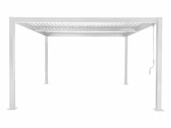 Sweeek Pérgola bioclimática de aluminio y acero con lamas orientables,