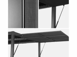 Online Pérgola bioclimática de aluminio y acero 3x3m + toldo 3m antracita Pérgola
