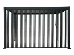 Pérgola bioclimática de aluminio 3x4m + 3 persianas verticales 1.3m Pérgola